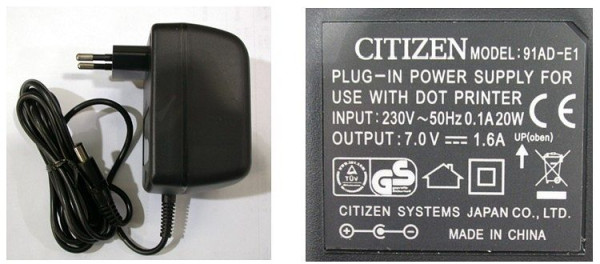 OHAUS Netzadapter (230 V AC), für Labor- und Industriedrucker, 80252038