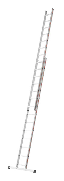 HYMER Stufenschiebeleiter, zweiteilig, 2x14 Sprossen/Stufen, 484628