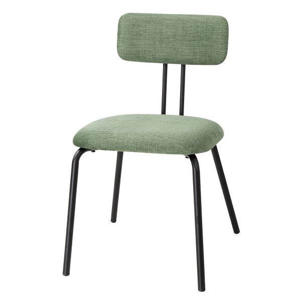 Bolero Fairfield-Stühle, dunkler Walnuss- und Grün-Mix (2er-Pack), FU501