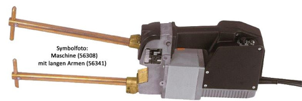 ELMAG Punktschweisszange 2, 5 kVA pneumatisch Modell 7911 (Paketset) (max. 2, 5+2,5 mm) 400 Volt mit Timer und 1 Paar Arme mit Elektroden Ø12, 56308