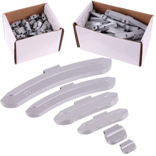 RepTools Basic Auswuchtgewichte-Schlaggewicht 5-30g, Stahlfelgen, 600 Stück, XXL-117441