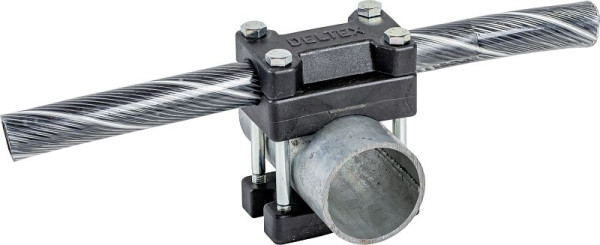 Patura Kreuzklemme für flexibles Nackenseil auf Rohr mit d= 60 mm inkl. Schrauben, 334723