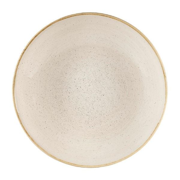 Churchill Stonecast Coupe-Schüsseln, Muskatcreme, 310 mm (6 Stück), DW374