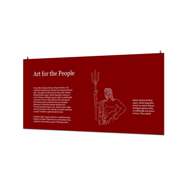 Showdown Displays Indoor Wandschild Basic 60 x 120 cm KAPA® 5 mm, FBW600x1200-KP5