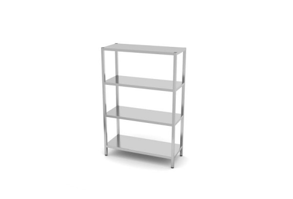 Hendi Regal mit 4 Böden, zur Selbstmonage, 1200 x 500 x 1800 mm, 812549