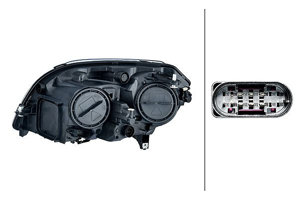 HELLA Glühlampe-Hauptscheinwerfer, für u.a. MERCEDES-BENZ GLK-CLASS (X204), ECE/CCC, für Rechtsverkehr, rechts, 1EG 354 878-101