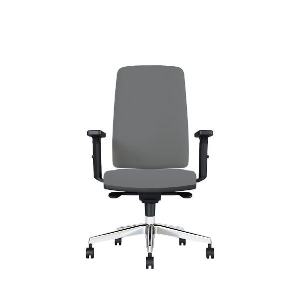 Bisley Bürodrehstuhl Stone, Mit 3D Armlehnen, Aluminiumfußkreuz, MR6625 dark grey, STONEADMR6625