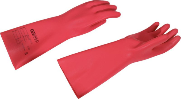 KS Tools Elektriker-Schutzhandschuh mit Schutzisolierung, Größe 9, rot, 117.1756
