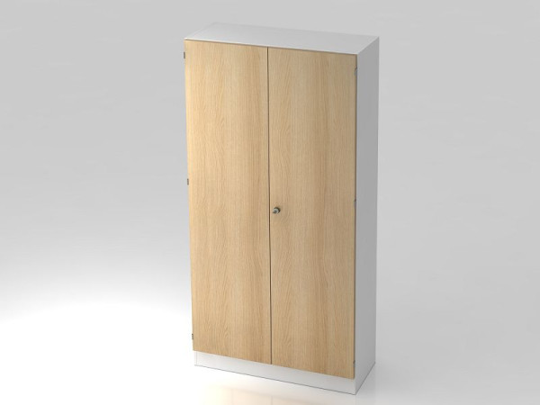 Hammerbacher Schrank 5OH, Sockelblende SG Weiß/Eiche, V6910/W/E/SG