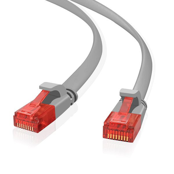 Helos ultra slim Patchkabel U/UTP Cat 6 grau 20,0m, 262965