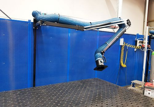 DENIOS Absaugarm mit außenliegenden Gelenken 2,5 m, 172571