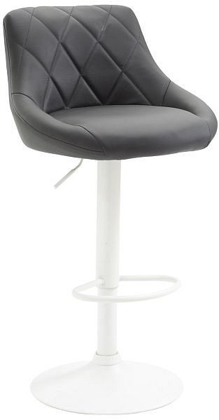 CLP Barhocker Lazio Kunstleder weiß, grau, 321765, 4251756486679