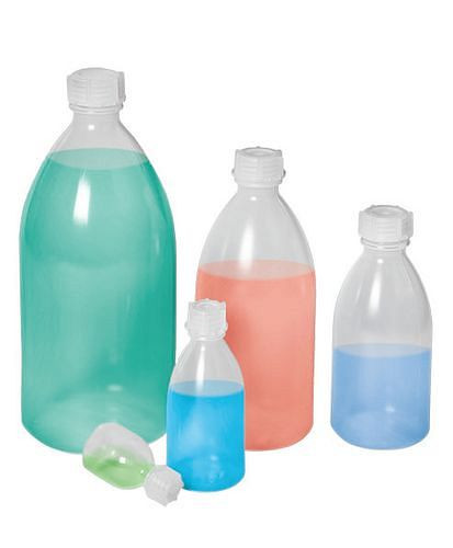 DENIOS Enghalsflaschen aus LDPE, mit Schraubverschluss, 100 ml, VE: 24 Stück, 281879