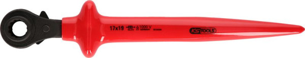 KS Tools Zahnradknarre mit Schutzisolierung, 17x19, 117.2295