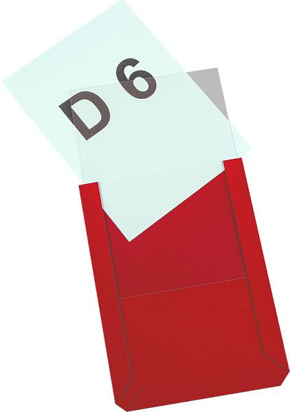 Eichner Magnet-Sichttasche DIN A6, B 114 x H 154 x T 3 mm, hoch, VE: 10 Stück, 9218-02952-05