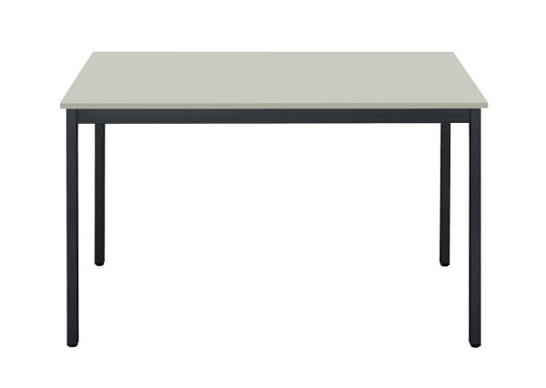 Bisley MULTI Desking Mehrzwecktisch, rechteckig 19 mm, Dekor G grau, Gestell anthrazitgrau, H 740 x B 1200 x T 600 mm, MT1206G334
