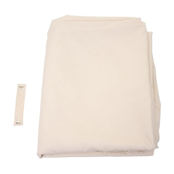 Mendler Ersatz-Bezug für Ampelschirm HWC-A39, Sonnenschirmbezug Ersatzbezug, 3x3m (Ø4,24m) Polyester 2,8kg, creme, 70333