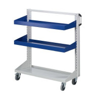 Produktbild von ANKE Werkbänke Grundwagen Wannen; 1250 x 650 x 1350 mm; RAL 7035/5010; mit 2 x Wanne 450 mm, 962.143 ANKE Werkbänke Grundwagen Wannen; 1250 x 650 x 1350 mm; RAL 7035/5010; mit 2 x Wanne 450 mm, 962.143