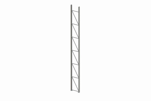Meta Ständer 100/20 7100x800 mm, verzinkt, für Palettenregal MULTIPAL, 200174345