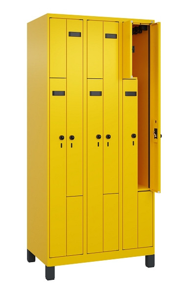 C+P Z-Spind Evolo PLUS, Füße, 6 Fächer, 1950x900x500mm, 1023/1023, Drehriegel, 049013-306 S10018