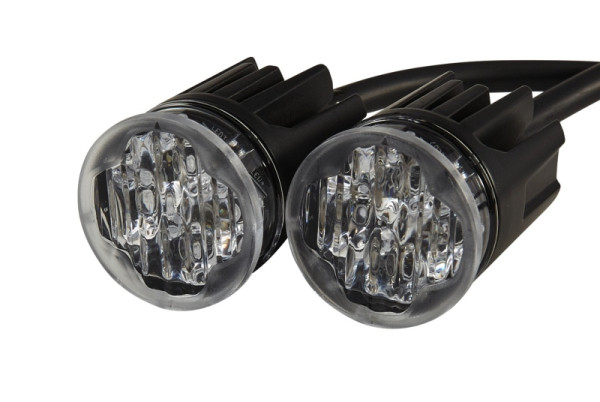 HELLA LED-Blitz-Kennleuchte, BST-Round, 12/24V, rot/blau, Einbau, Kabel: 1850mm, Anbau, Set, 2XD 014 564-021