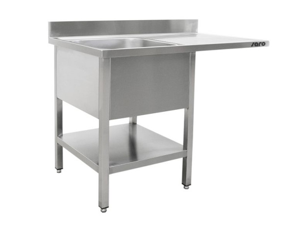 Saro Spülcenter mit 1 Becken, links - 600 mm Tiefe, 1200mm, 600-2600L