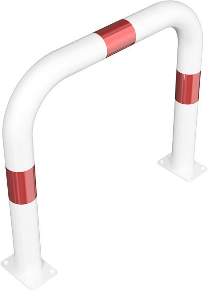 Schake Rammschutzbügel Ø 76 x 2,6 mm ohne Querholm für Dübel Befestigung, Gesamtbreite: 750 mm, Gesamthöhe: 650 mm, 477_05PB