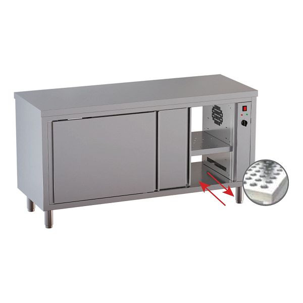Vaiotec TOPLINE Wärmeschrank / Schiebetür zur Durchreiche, 1200 x 700 mm, 12976