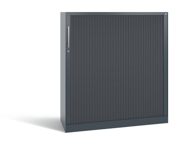 C+P Rollladenschrank Asisto, H1310xB1200xT435mm, Farbe: Anthrazit / Schwarzgrau, Bügelgriff, 3 OH, 143031-000 S10134