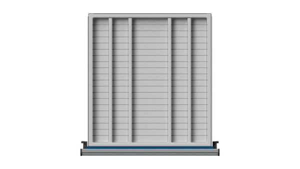 Ulmia Muldeneinsatz aus Kunststoff 5-muldig, für Serie V, T (BL) & E, 903.072, 4014641063092