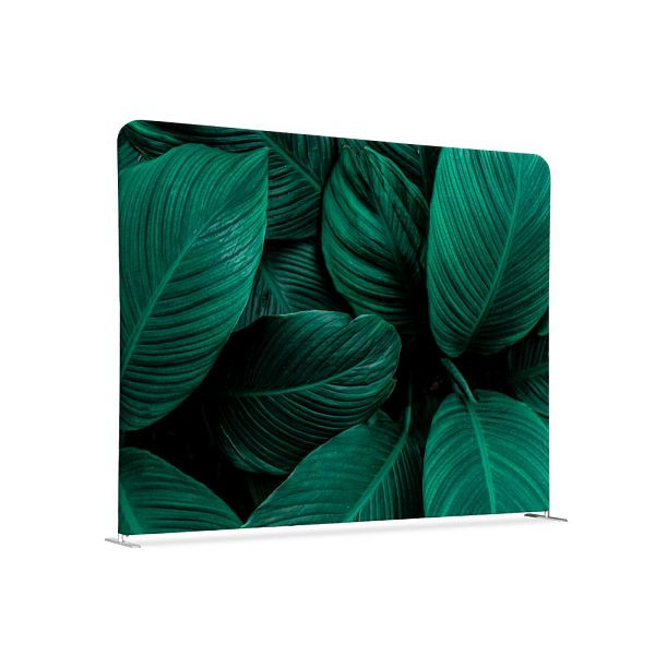 Showdown Displays Textil Raumteiler 150-150 Doppel Botanische Grüne Blätter, ZWSE150-150SSK-DSI4