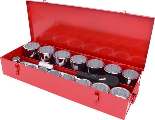 KS Tools 1" Steckschlüssel-Satz, 22-teilig, 911.0824, 4042146564707