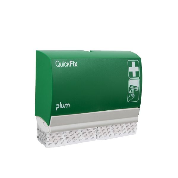 Plum QuickFix Pflasterspender inkl. 2 x 45 Alu Pflastern, mit mikronisierter Aluminium-Wundauflage, 5505