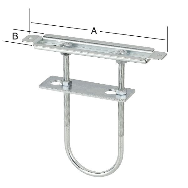 Vormann Vario-Heizkörperkonsolen 190 x 45 mm, verzinkt, VE: 6 Stück, 005102000