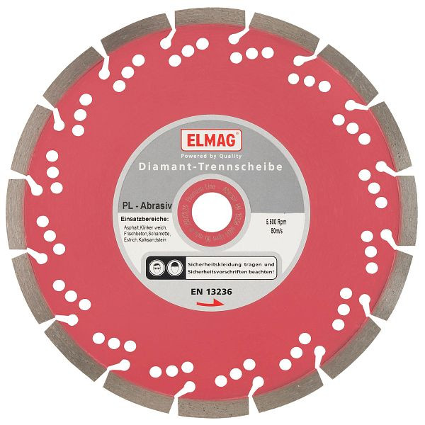 ELMAG Diamantscheibe 180 mm, PREMIUM LINE - ABRASIV (Bohrung: 25,4 mm), 61583