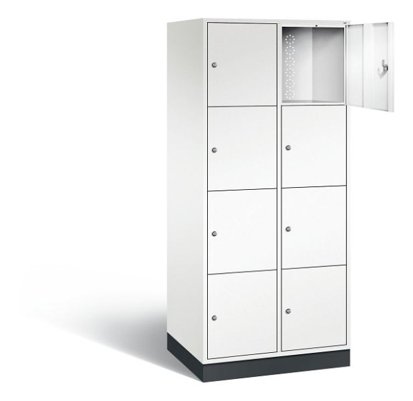C+P XL-Schließfachschrank Intro, H1950xB820xT590mm, Farbe: Verkehrsweiß, 8470-203 S10070