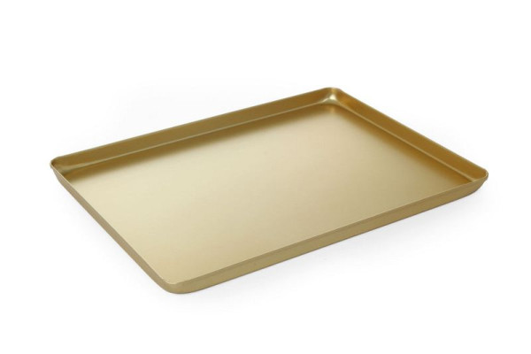 Hendi Präsentiertablett für Süßwaren Gold, LxBxH: 400x300x20 mm, 808566