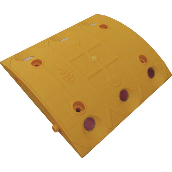 Stein HGS Temposchwelle<20 km/h mit Stecksystem, Endstück,gelb/100mm, 10012