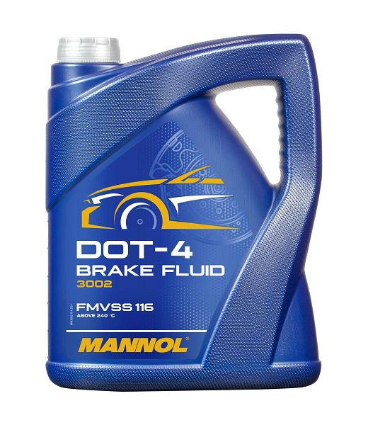 MANNOL 3002 Bremsflüssigkeit DOT-4, VE: 5 l, MN3002-5