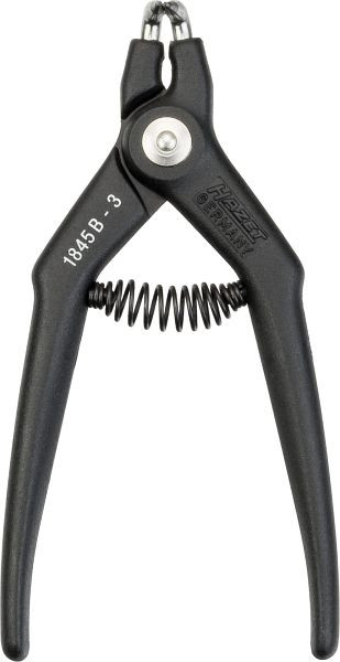 Hazet Sicherungsring-Zange, Spitzen 90° abgewinkelt (Form B) für Außensicherungen, Länge: 130 mm, Netto-Gewicht: 0.05 kg, 1845B-3