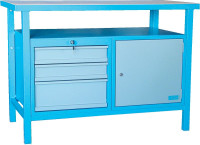 Produktbild von Güde Werkbank P 1200 SLT, Farbton blau: RAL 5015, 40928, 4015671409287 Güde Werkbank P 1200 SLT, Farbton blau: RAL 5015, 40928, 4015671409287