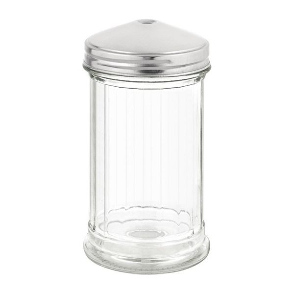 Olympia Zuckerstreuer mit 8mm Loch, Kapazität: 34 cl, Glas und Edelstahl, C233