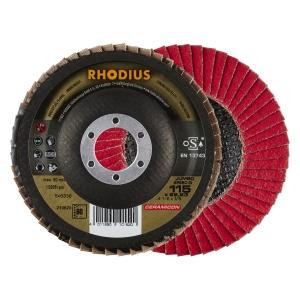 Rhodius TOPline JUMBO SPEED G Lamellenschleifscheibe, Durchmesser [mm]: 115, Bohrung [mm]: 22.23, VE: 10 Stück, 210620