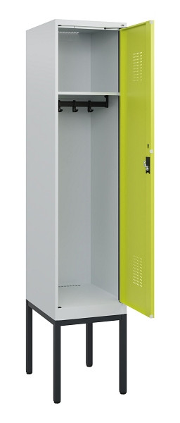 C+P Spind Evolo PLUS, Gestell, 1 Abteil, 1950x400x500mm, 7035/0024, Zylinderschloss, 0490305-12 S10042