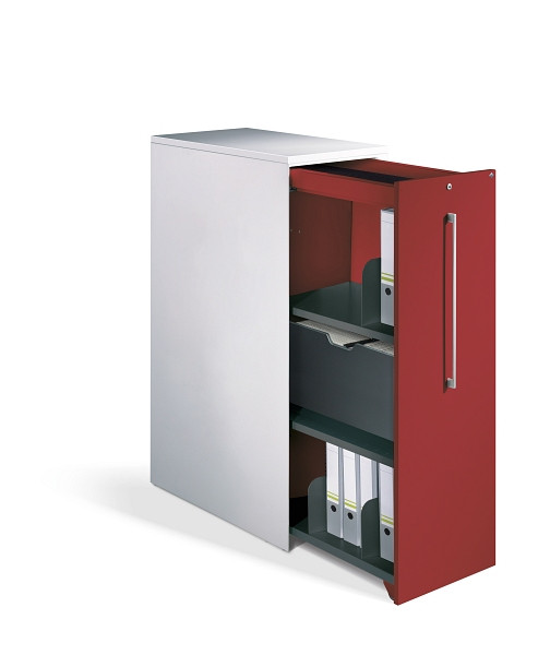 C+P Auszugschrank in Stehhöhe Asisto H1259B430T800 mm, 7035/3003, 148436-00R S10084