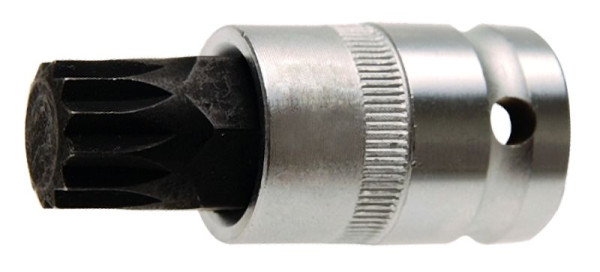 SW-Stahl Schraubendreheinsatz, 1/2", Innenvielzahn, M17 x 60 mm, brüniert, 05253L