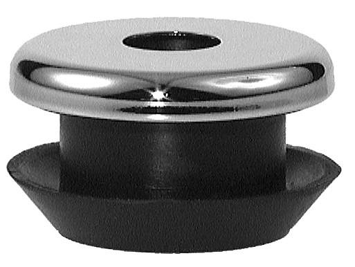 Benkiser Urinal-Verbinder Gummi 12-20 mm, Innenstutzen 33-35 mm, schwarz, mit MS-Rosette für Spülrohr Durchmesser 16 mm, 7141016