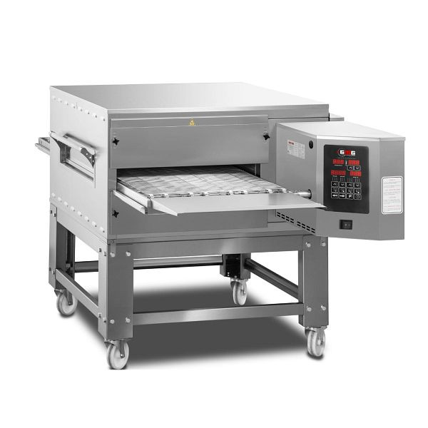 GMG Durchlaufofen mit Kettenband, Bandbreite 610mm, Digitalanzeige für Durchlaufgeschwindigkeit & Temperatur, Elektroanschluss, COE-61090