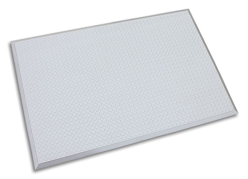 Ergomat Infinity Smooth Silber Reinraum + Anti-Ermüdungs-Matte, Länge 180 cm, Breite 60 cm, INS60180-S