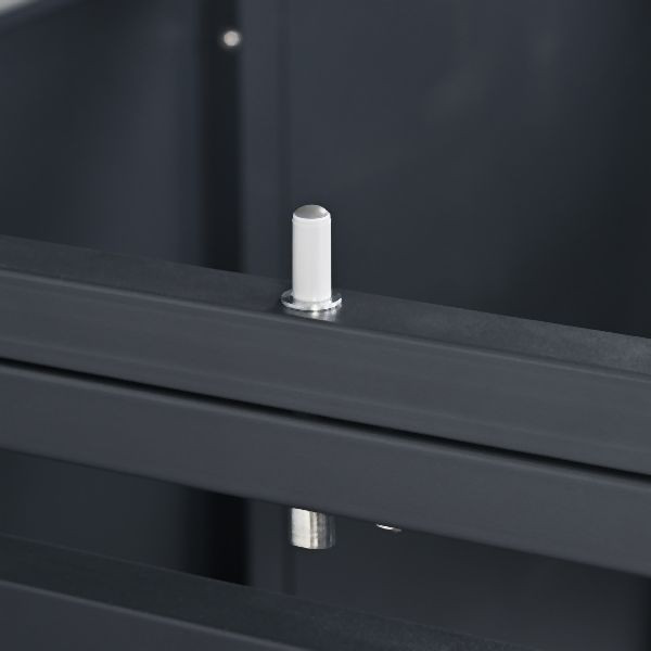 Westmann Mülltonnenbox Tonus 4, 4 x 240L Anthrazit, 80x265x116cm, WMJGBC254-4